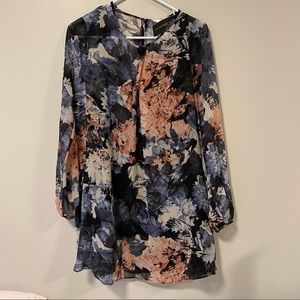 BCBGeneration Floral Long Sleeve Dress Size Small
